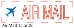 AIR MAIL - Air Mail Message Stamp