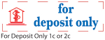 FOR DEPOSIT - For Deposit Only Message Stamp