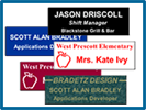 Engraved Nameplates, Badges, & Signs