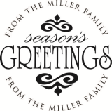 CS-50076 - Designer Address - Season's Greetings