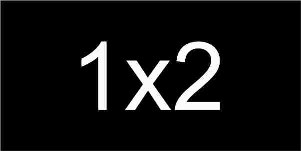 DUKE1X2-BLACK - Duke 1x2 - Black/White